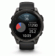 fenix 8 – 47 mm, AMOLED - Sapphire, Carbon grey DLC titanium with Black/pebble grey silicone band - 010-02904-21 - Garmin